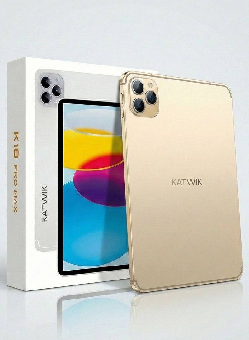 KATWIK K18 Pro Max 10.1” Smart PC Tablet | 16GB RAM | 1TB Storage | Android Tablet with Leather Case & Bluetooth Headset - Image 1